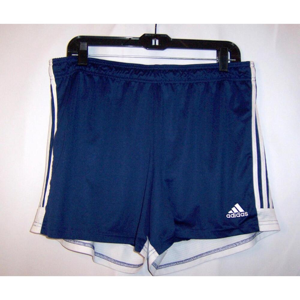 Adidas Womens Athletic Training Tastigo 19 Soccer Shorts Dark Blue/White - XL